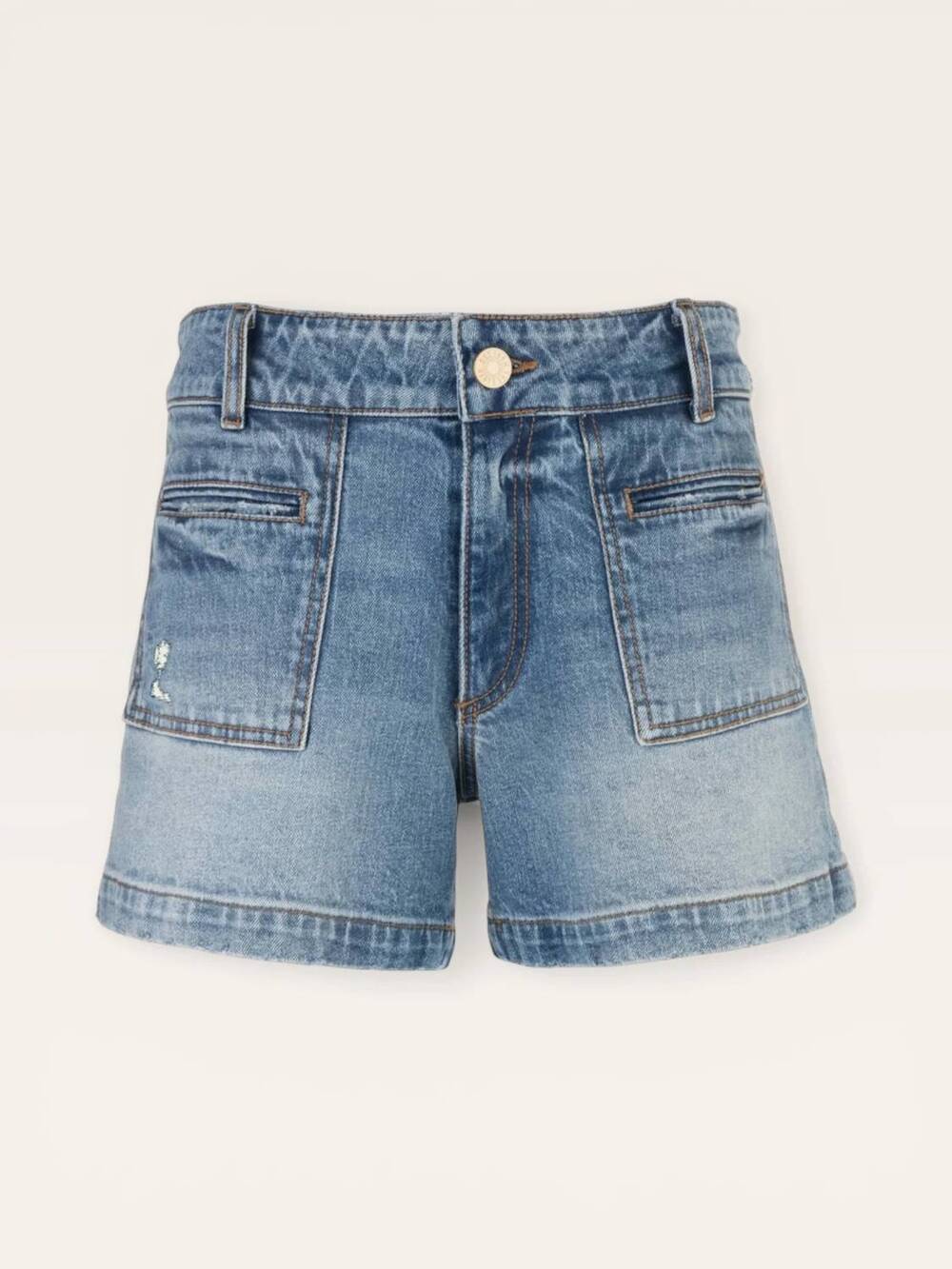 NEW KUT FROM THE KLOTH women's jane high rise denim shorts in medium wash